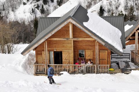 Wintersport Village Gaulois in St Francois Longchamp (Franse Alpen, Frankrijk)