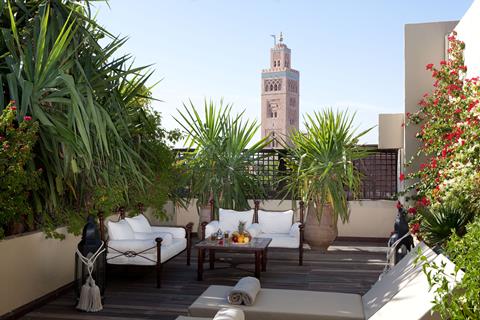 Les Jardins de la Koutoubia Marokko Centraal Marokko Marrakech sfeerfoto groot