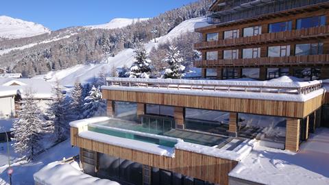 Alpen Resort Bivio Italië Dolomieten Livigno sfeerfoto groot
