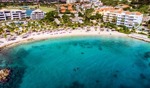 Actie aanbieding zonvakantie Curacao 🏝️ Bayside Boutique Blue Bay 9 Dagen  €1158,-