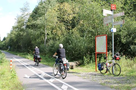 10-daagse 5 landen fietsreis Vennbahn / Maas