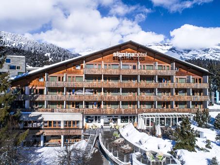 Goedkoop op skivakantie Graubünden ⛷️ 4 Dagen logies Signinahotel