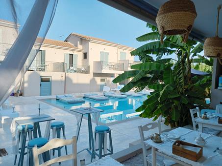 Villa Olga Lounge Hotel Griekenland Lefkas Ligia sfeerfoto groot