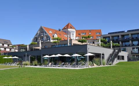 Traube am See Duitsland Baden Württemberg Friedrichshafen sfeerfoto groot