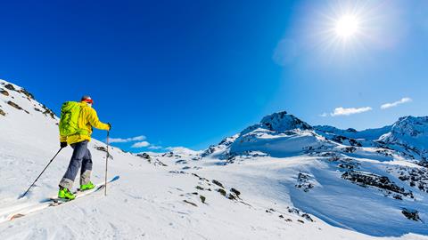 Wintersport Ortles in Cogolo di Pejo (Trentino-Zuid-Tirol, Italië)