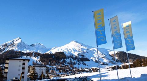 Solaria Zwitserland Graubünden Davos sfeerfoto groot