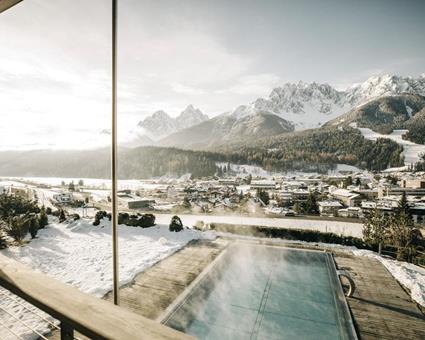 Beste aanbieding skivakantie Dolomieten ❄ 8 Dagen logies Naturhotel Leitlhof