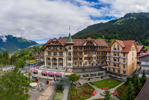 Arenas Resorts Victoria Lauberhorn Zwitserland Berner Oberland Wengen sfeerfoto groot
