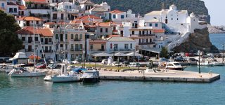 Skopelos-stad