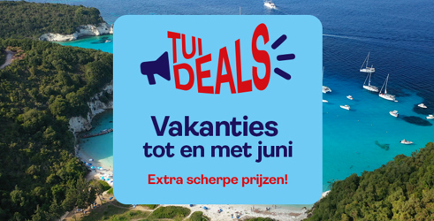 TUI Deals vetrek t/m juni